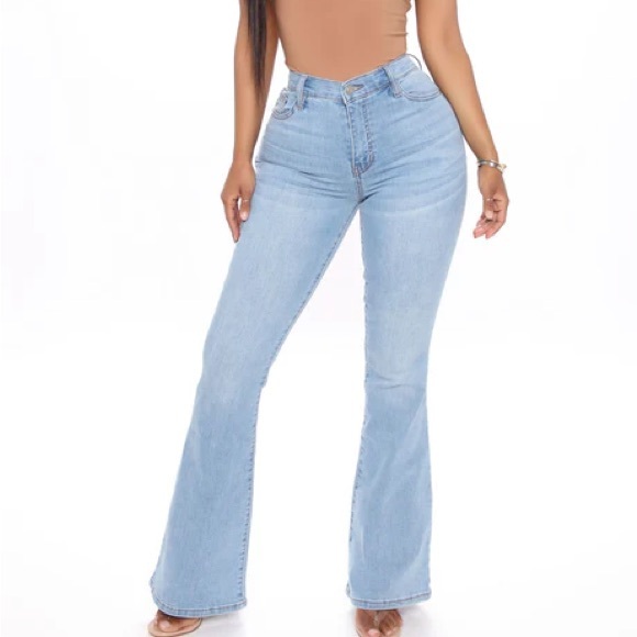 Heart print flared Jeans - Picture 3 of 3